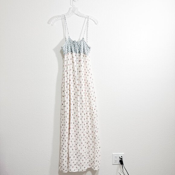 RHYTHM. Harlow Floral Gathered Maxi Dress Size Small Boho Cute Ditsy Smocked - Picture 3 of 12